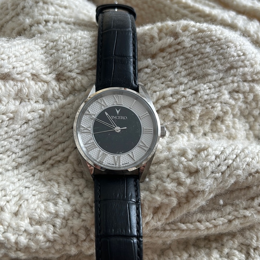 Vincero Men’s watch, Black Marble Face